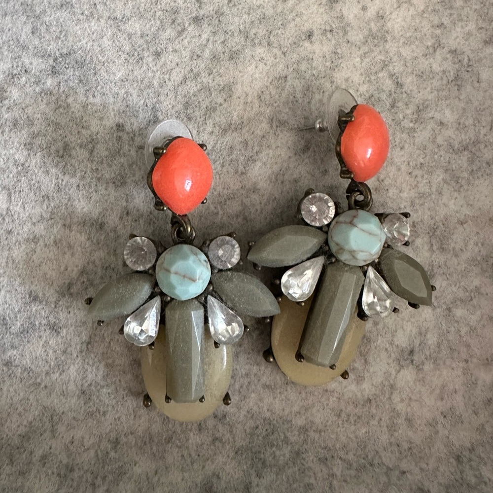 Gorgeous stone earrings, J. Crew